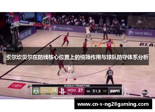 索尔坎贝尔在防线核心位置上的统领作用与球队防守体系分析
